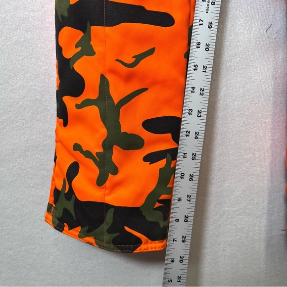 Camo Camouflage Orange Hunting Pants SafTbak Chiller Killer Mens 30-32 USA - Picture 7 of 11